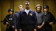 l-r: Donald Ressler (Diego Klattenhoff), Harold Cooper (Harry Lennix), Rakitin (Seth Numrich)