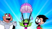v.li.: Cyborg, Beast Boy, Robin