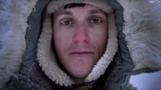 Alex Javour in below freezing temperatures while at his cabin in Bear Creek, Alaska.