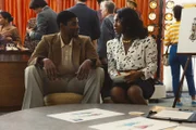 l-r: Magic Johnson (Quincy Isaiah), Cookie Keely (Tamera Tomakili)