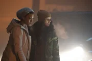 Pictured: (l-r) Emily Foster (Annie Ilonzeh), Stella Kidd (Miranda Rae Mayo)
