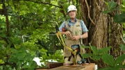 Pete Nelson during the build.