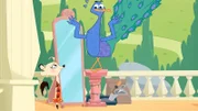 Auch beim eitlen Pfau kann Hermione Reste von Zement finden.
