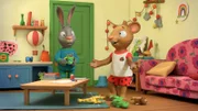Pip findet es zu chaotisch bei Posy und möchte Ordnung schaffen.