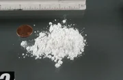 Cocaine Hydrochloride powdered - Cocaine captured from a drug deal by the US Drug Enforcement Administration (DEA).