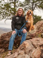 Dr. Jeff Young and his dog Fred as seen on Dr. Jeff: Rocky Mountain Vet.