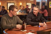 (l-r) Matthew Casey (Jesse Spencer), Kelly Severide (Taylor Kinney)