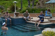 Ron Vinci and his friends would hang around the pool drinking, having a good time, whereas Cathy Pileggi would never go in the water. She was known for never dipping in the pool, not going in the ocean. She was the person sitting on the side with her nose buried in a book (recreation).