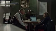 L-R: Raymond 'Red' Reddington (James Spader), Dembe Zuma (Hisham Tawfiq), Paula Carter (Marylouise Burke)