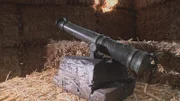A naval cannon that may be from the late 17th / early 18th century.