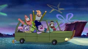 v.li.: Squidina, Patrick, GrandPat, Bunny, Cecil