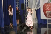 JESSIE - "Beauty & the Beasts" - After convincing Zuri to enter a pageant, Jesse runs into her nemesis Nanny Agatha, who has entered her beloved Lindsay in the pageant, as well. Meanwhile, Luke and Ravi play practical jokes on Bertram, in a new episode of "Jessie," premiering FRIDAY, MAY 4 (8:00-8:30 p.m., ET/PT) on Disney Channel. (DISNEY CHANNEL/RANDY HOLMES) DEBBY RYAN, JENNIFER VEAL, NICKKI HAHN