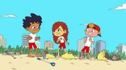 v.li.: Sammy, Gabrielle, Hugo
