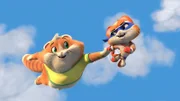 Als Metti in Gefahr ist, rettet ihn ein mysteriöser Superheld. Direkt fällt Metti der Umhang des Superhelden auf, der aussieht wie Snoogies Kuscheldecke.