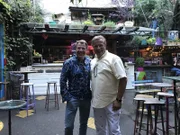 Von links: Patrick Lindner und Rudolph van der Meulen in Budapest.