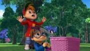 Alvin und Simon (r.) begeben sich auf eine rasante Verfolgungsjagd, denn sie müssen ihren Bruder vor der Wiederkehr von Dave zurückhaben.  +++