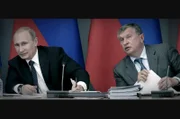 Der Politiker und Manager Igor Setschin (re.) gilt als einer der mächtigsten Männer in Russland nach Präsident Wladimir Putin (li.).