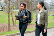 "Golden Lancehead + Venom + Pole Vault + Blood + Baggage" -- The secret experimental cancer treatment Mac's developing with a friend is discovered when culprits ransack their lab, kidnap Mac's partner and plan to use the research to create a powerful new nerve agent, on MACGYVER, Friday, Feb. 5 (8:00-9:00 PM, ET/PT) on the CBS Television Network. Pictured: Tristin Mays as Riley Davis, Levy Tran as Desi Nguyen.