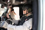 Personenschützer der Bundespolizei in Bagdad bei ZDF-Dreharbeiten.