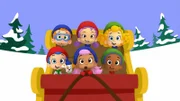 Hinter, v.li.: Nonny, Oona, Deema. Vorne, v.li.: Gil, Bubble Puppy, Molly, Goby.
