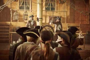 Judith Richter (links) und Isabell Polak als Mary Read und die berüchtigte Piratin Anne Bonny bei einer Ansprache an ihre Crew.