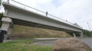 Brücke auf dem Rastplatz: Pionierbau aus dem Jahr 1938.