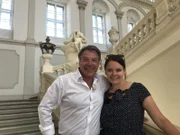 Patrick Lindner und Steffi Gehrlein im Benediktinerstift Göttweig in Dürnstein.
