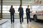 Pictured: (l-r) Emily Foster (Annie Ilonzeh), Stella Kidd  (Miranda Rae Mayo), Sylvie Brett  (Kara Killmer)