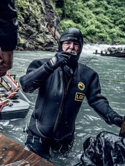 Fred Hurt in his diving gear