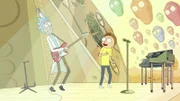 L-R: Rick, Morty