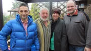 Mauro Corradino (li.) mit Jürgen, Brit und Jens (re.)