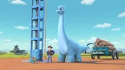 Clovers Opa Goliath ist auf der Dino Ranch. So groß und stark wie er möchte Clover auch einmal sein.