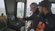 Jim Delgado (l.) und sein Suchteam suchen nach dem Wrack der USS Tecumseh.; Jim Delgado (l.), Suchteam