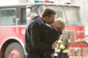 Pictured: (l-r) Kyle Sheffield (Teddy Sears),   Sylvie Brett (Kara Killmer )
