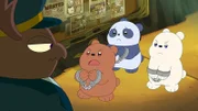 v.li: Bug Officer, Baby Grizz, Baby Panda, Baby Ice Bear