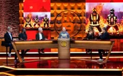 (v.l.) Reiner Holznagel, Nelson Müller, Guido Cantz, Gastgeber Mario Barth, Laura Karasek, Martin Klempnow