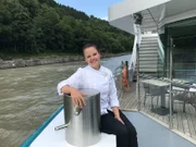 Steffi Gehrlein auf Deck.