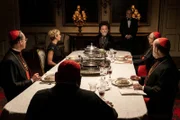 Set of "The New Pope" by Paolo Sorrentino. In the picture John Malkovich, Silvio Orlando, Cécile De France, Javier Camara, Maurizio Lombardi, Ramon Garcia and Henry Goodman.