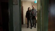 Katrina Weidman and Nick Groff inside the Skegness Hell House.