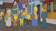 (v.l.n.r.) Grampa; Lisa; Marge; Maggie; Bart; Homer; Sßren