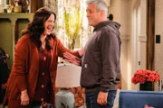 Andi Burns (Liza Snyder, l.); Adam Burns (Matt LeBlanc, r.)