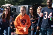 CHICAGO FIRE -- "Infection, Part I" Episode 805 -- Pictured: (l-r) Marina Squerciati as Officer Kim Burgess, Torrey DeVitto as Dr. Natalie Manning, Tracy Spiridakos as Det. Hailey Upton, Miranda Rae Mayo as Stella Kidd, Kara Killmer as Sylvie Brett, LaRoyce Hawkins as Officer Kevin Atwater.