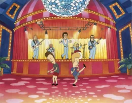 L - R: Butt-Head, Beavis