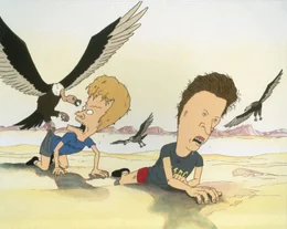 L - R: Beavis, Butt-Head