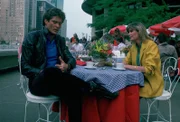 Michael Knight (David Hasselhoff, l.); Marta Simmons (Pamela Susan Shoop, r.)