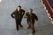 (l-r) Andy Samberg as Jake Peralta, Joe Lo Truglio as Charles Boyle
