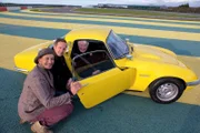 Presenters Tim Shaw and Fuzz Townshend with contributor Tony Webb.
