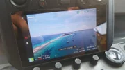 The drone controls display. (National Geographic/Salvador Antonio Díaz Montes)