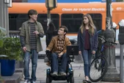 (v.l.n.r.) Aaron (Christian Lees); JJ DiMeo (Micah Fowler); Dylan DiMeo (Kyla Kenedy)