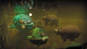 Die Oktonauten müssen durch das Gebiet der Flusspferde fahren. Ob das so einfach geht?